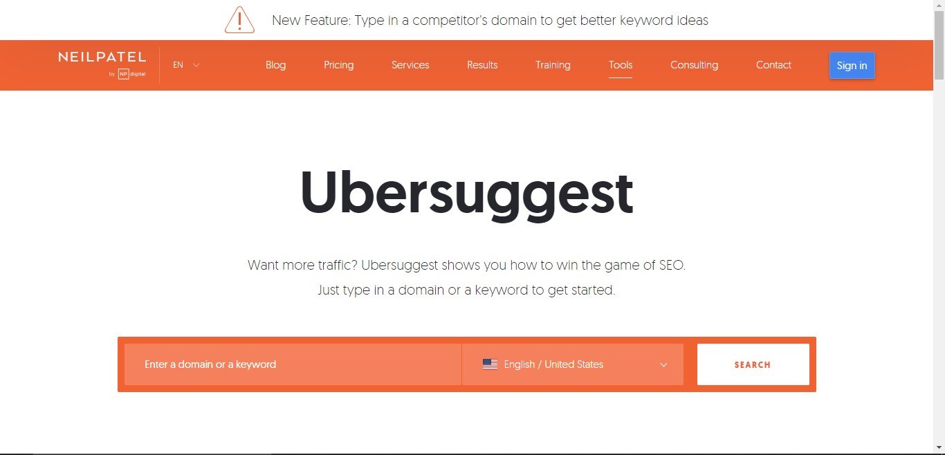 Ubersuggest